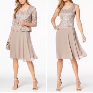 2-piece Evening Dress & Lace Jacket--R&M Richards